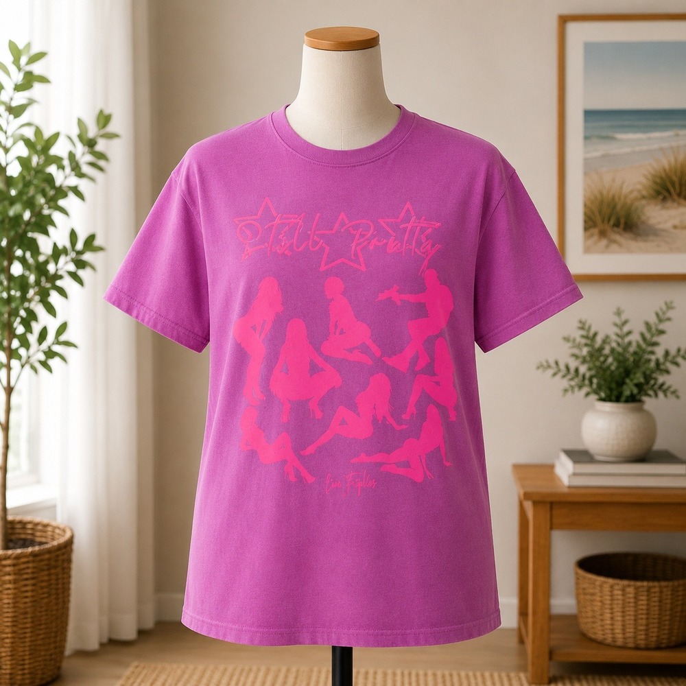 Eem Triplin Still Pretty Graphic T-Shirt Purple Pink Small Tour Merch Streetwear